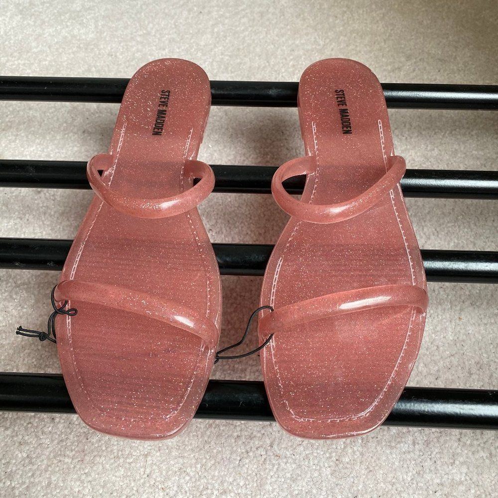 STEVE MADDEN Pike Jelly Slide Sandals - NEW NWOB